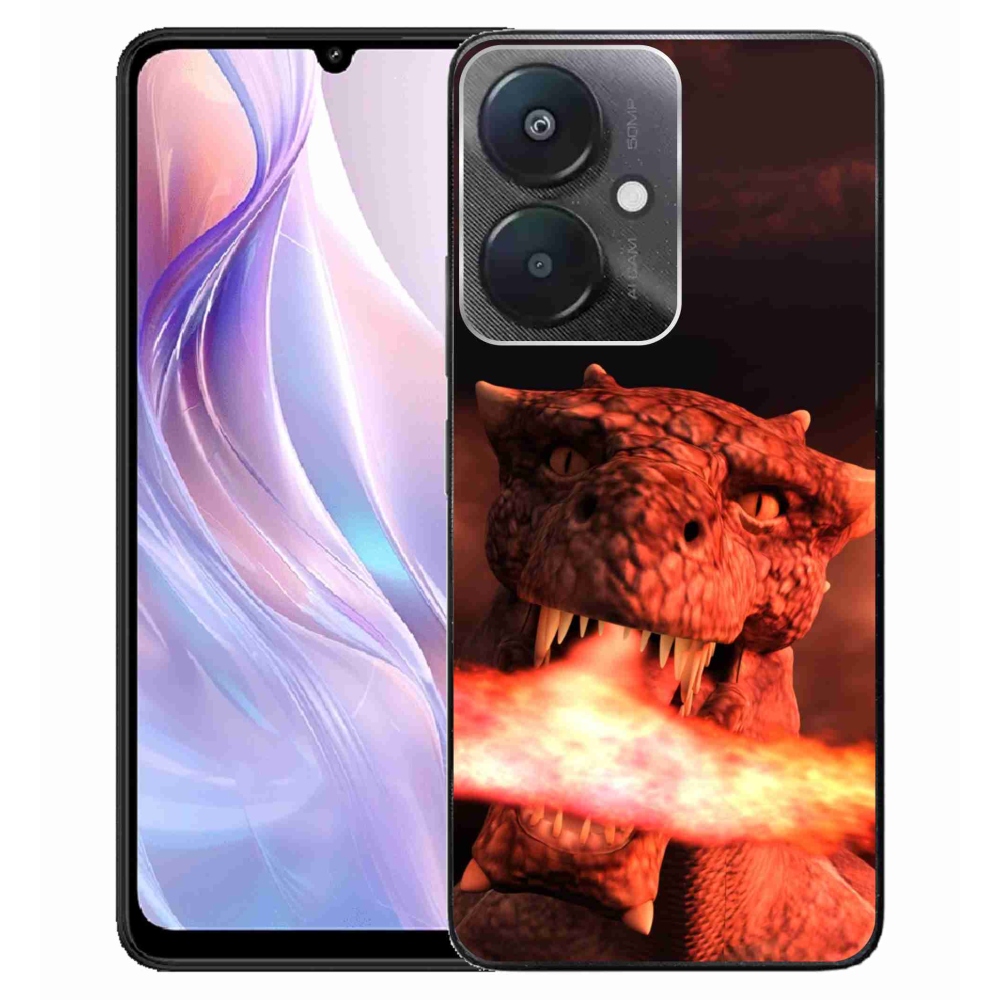 Gelový kryt mmCase na Xiaomi Redmi 13C 5G - drak