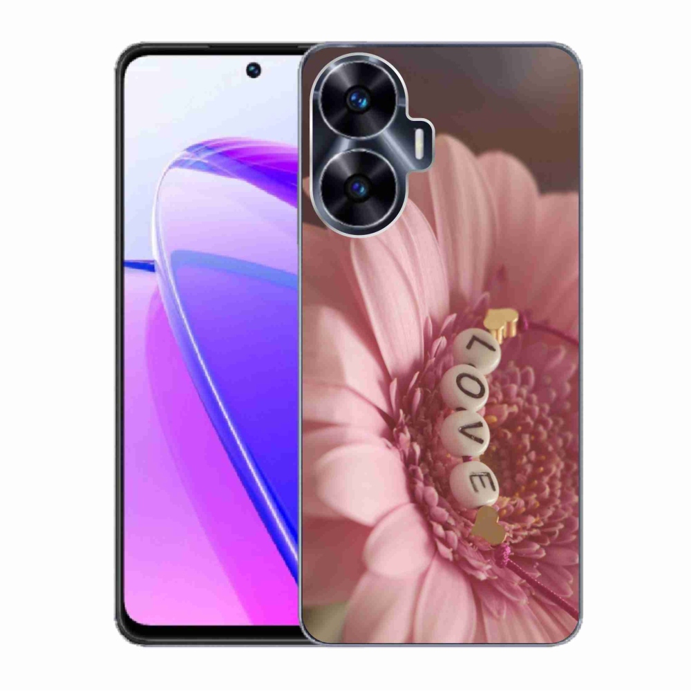 Gelový kryt mmCase na Realme C55 - přívěsek love