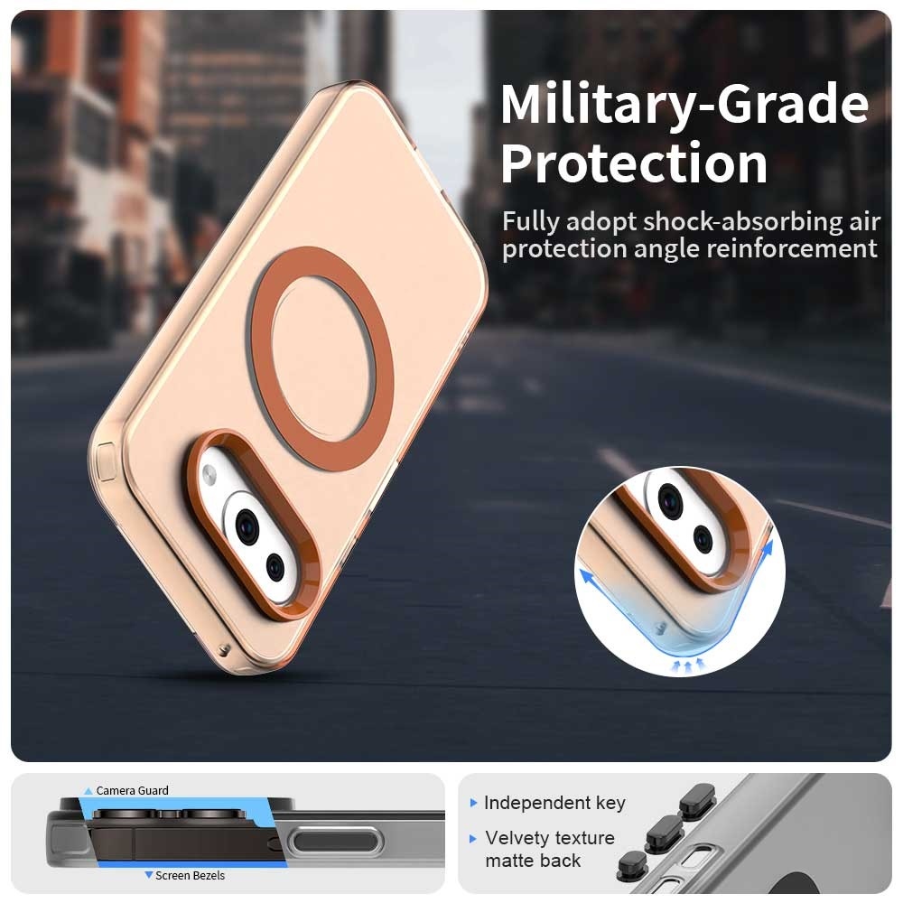 Candy gelový obal s MagSafe na Google Pixel 9a - oranžový