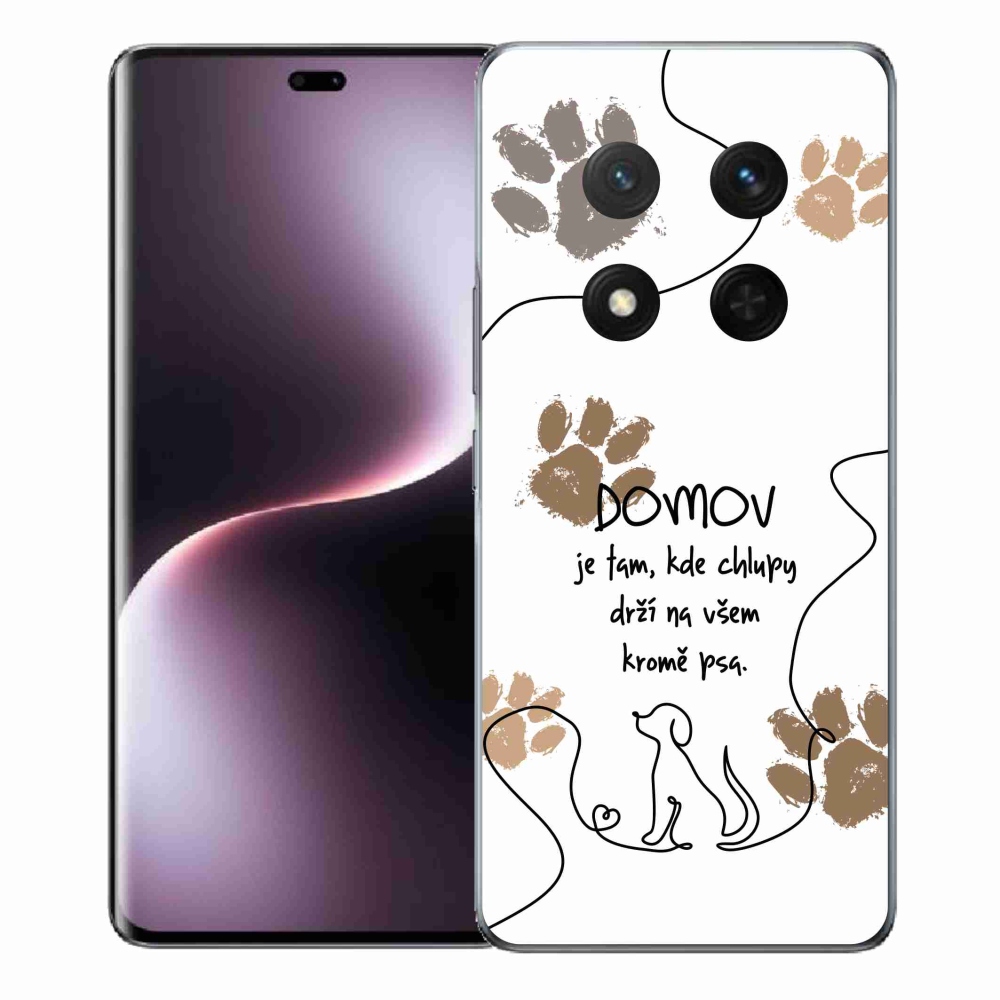 Gelový kryt mmCase na Honor Magic 7 Lite 5G - psí motiv bílé pozadí
