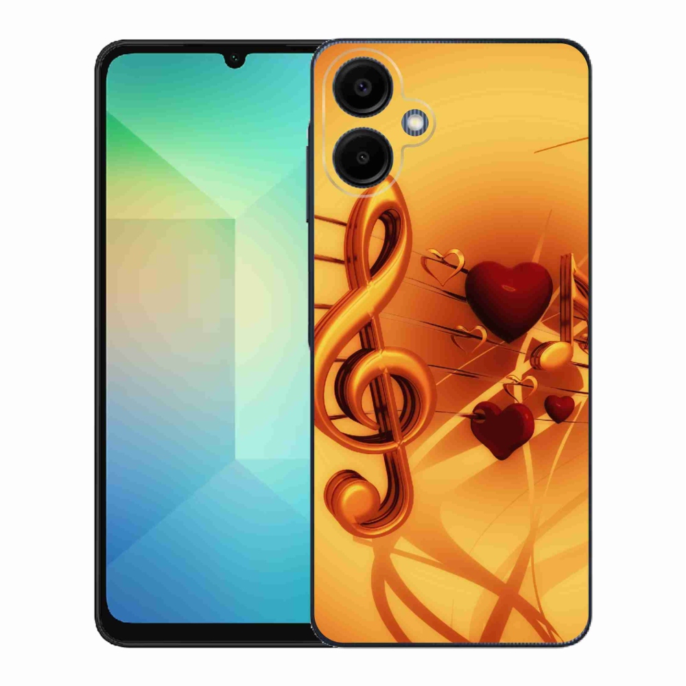 Gelový kryt mmCase na Samsung Galaxy A06 4G - noty