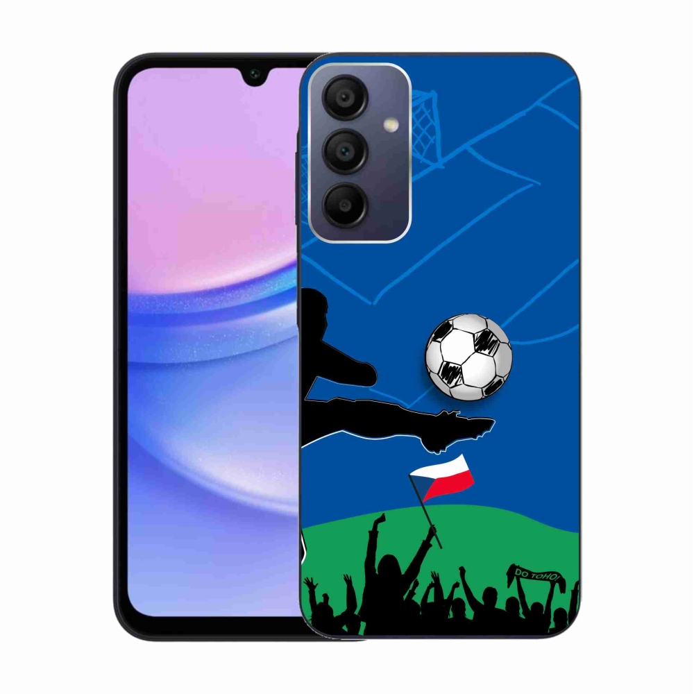 Gelový kryt mmCase na Samsung Galaxy A15 4G/5G - fanoušci fotbalu
