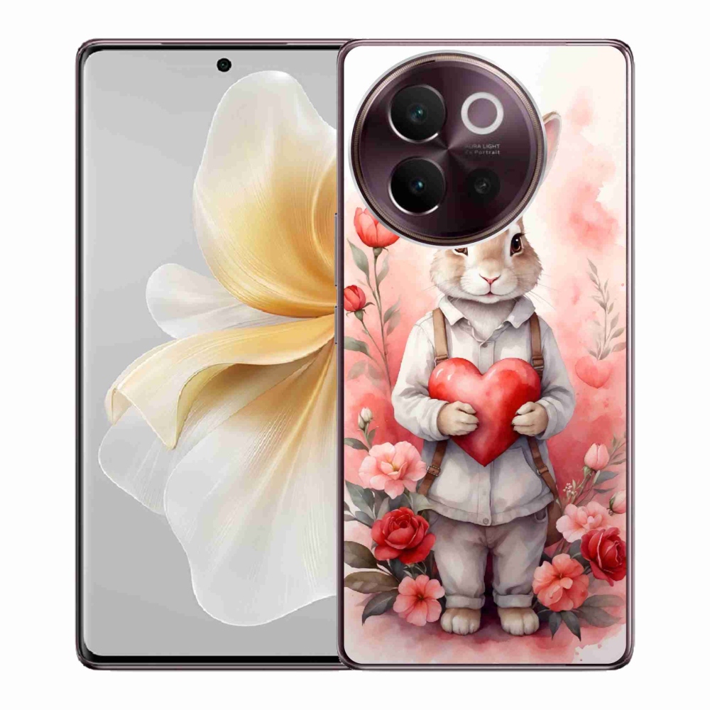 Gelový kryt mmCase na Vivo V40 Lite 5G - zajíc se srdíčkem