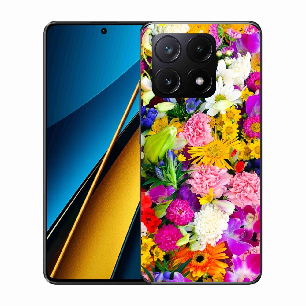 Gelový kryt mmCase na Xiaomi Poco X6 Pro 5G - květiny 12