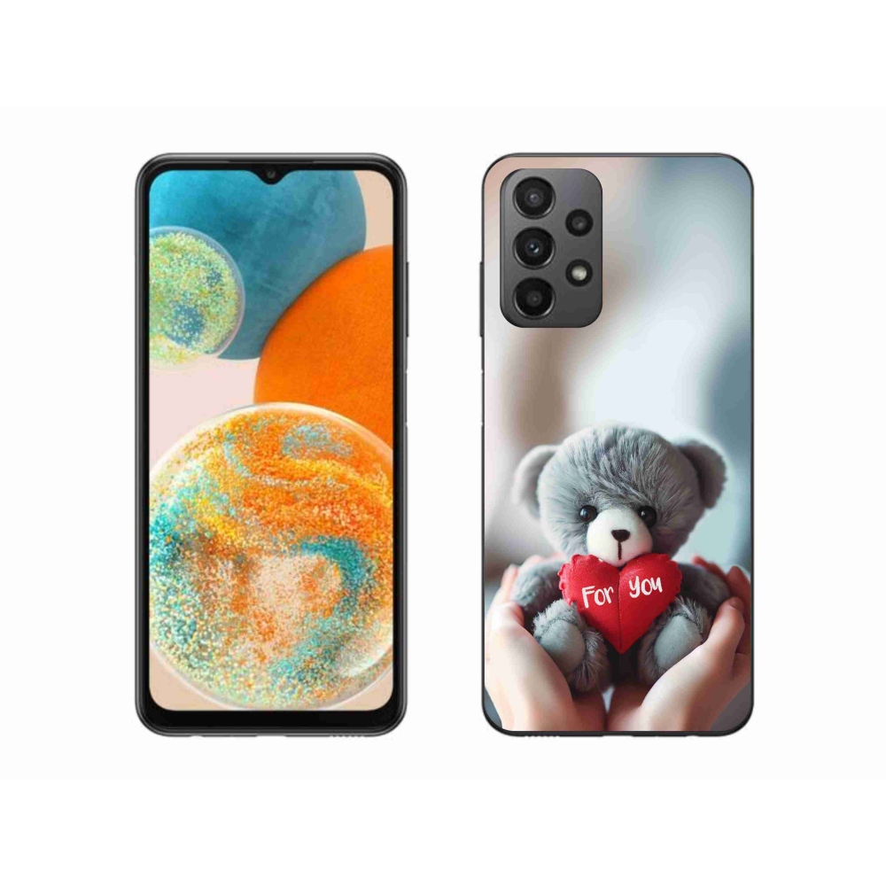Gelový kryt mmCase na Samsung Galaxy A23 4G/5G - medvídek pro zamilované