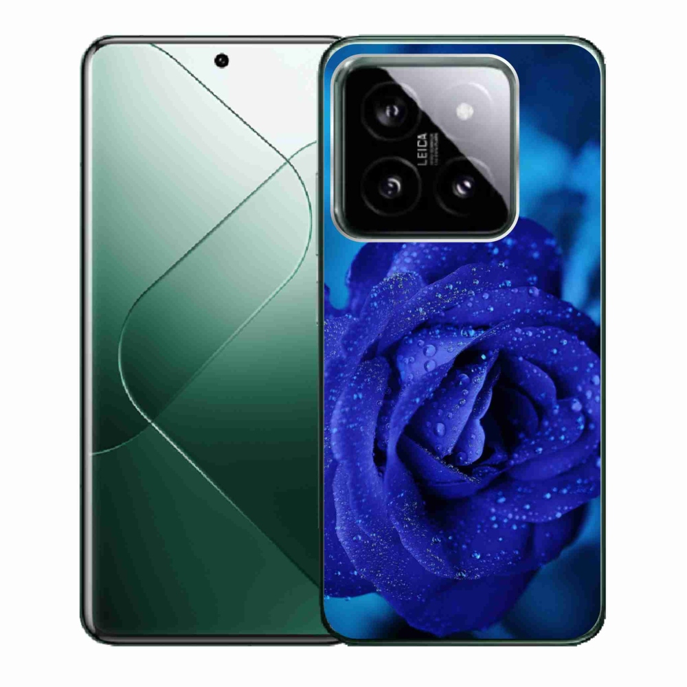 Gelový obal mmCase na Xiaomi 14 - modrá růže