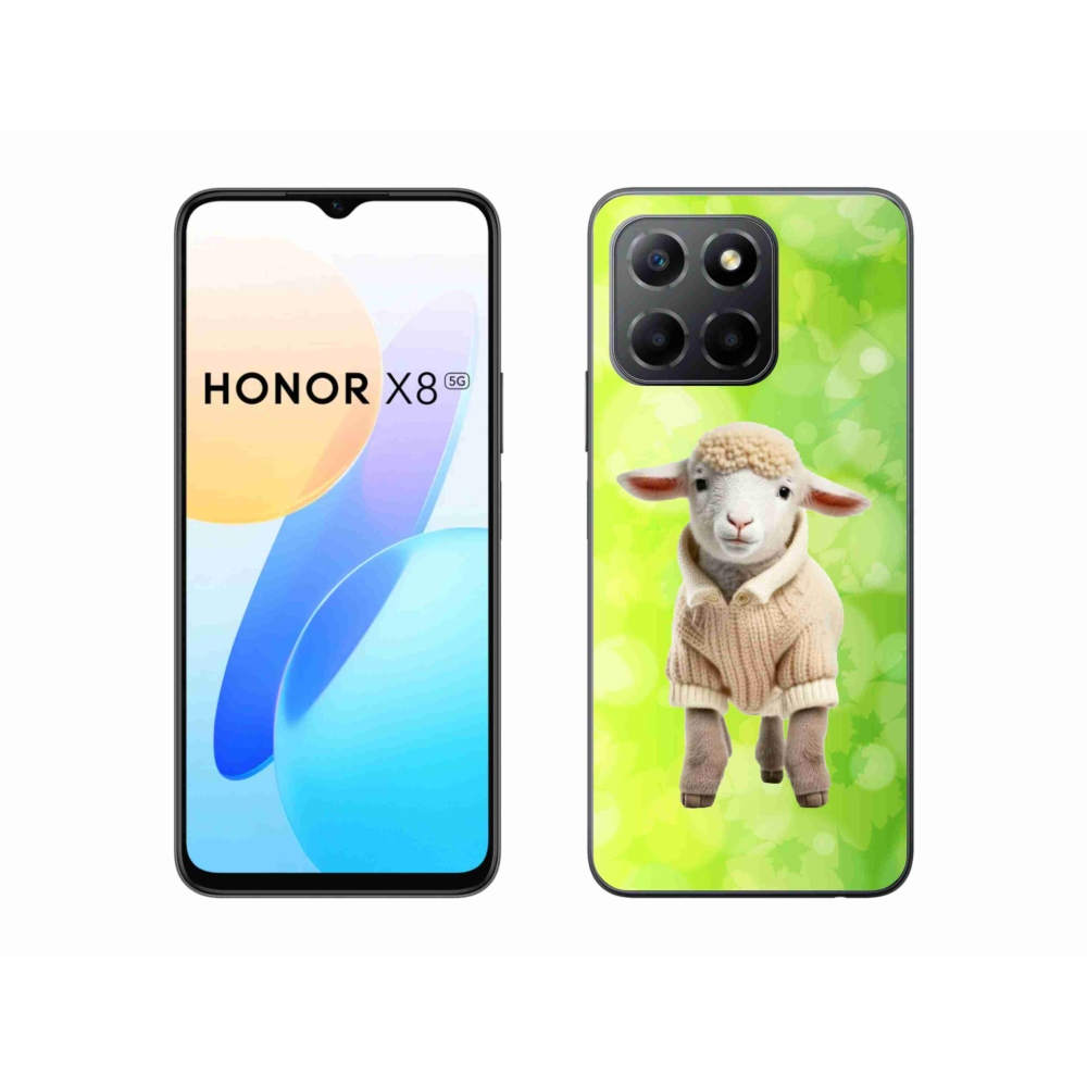 Gelový kryt mmCase na Honor X8 5G - jehně ve svetru