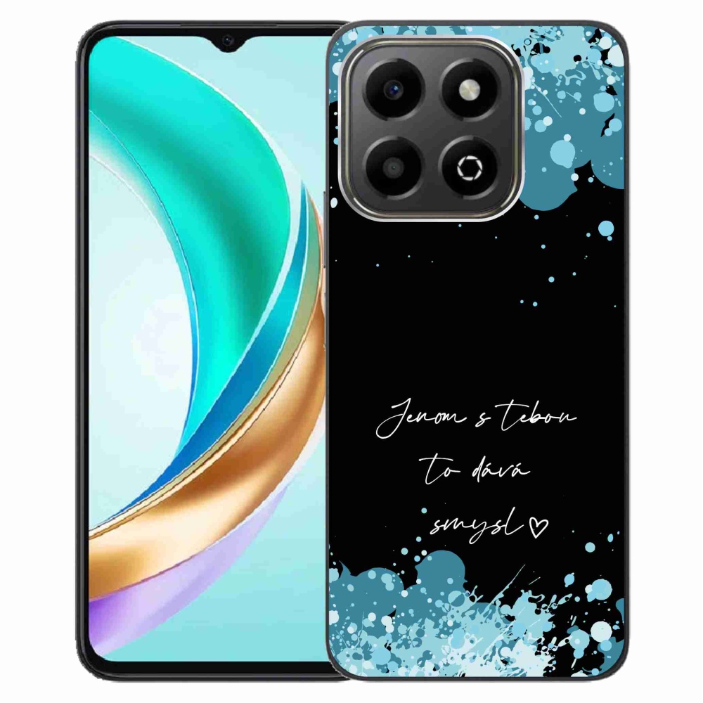 Gelový kryt mmCase na Honor X6b - zamilovaný text černé pozadí