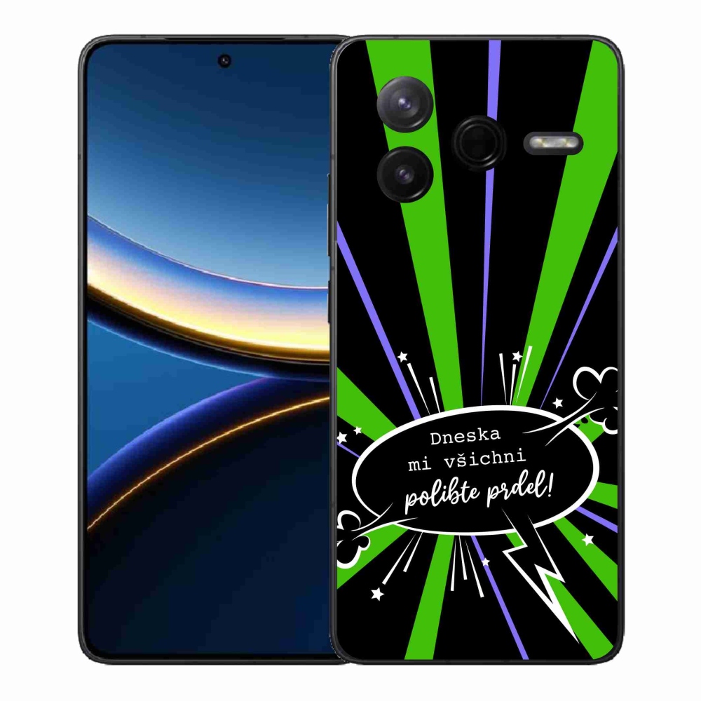Gelový kryt mmCase na Xiaomi Poco F7 Pro - vtipný text 15 černé pozadí