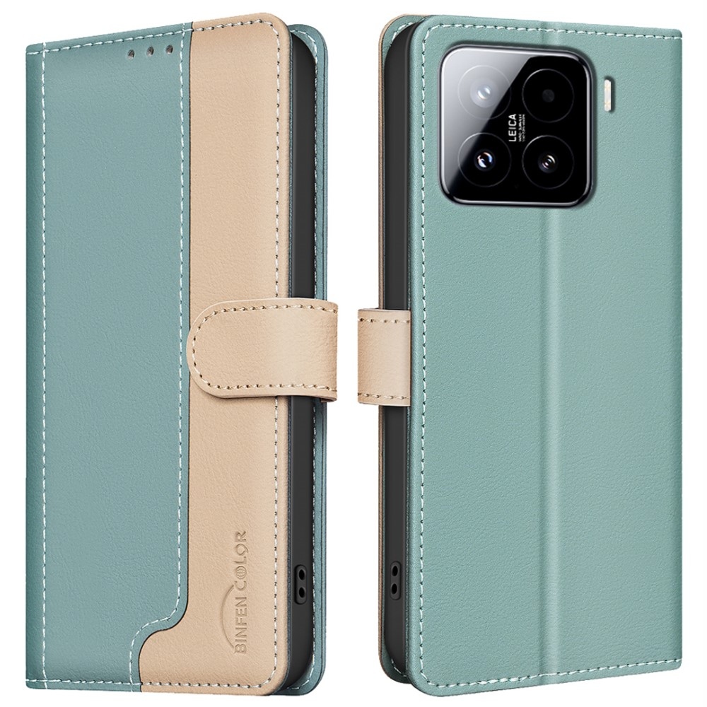 BNF DUO knížkové pouzdro na Xiaomi 15 - zelené