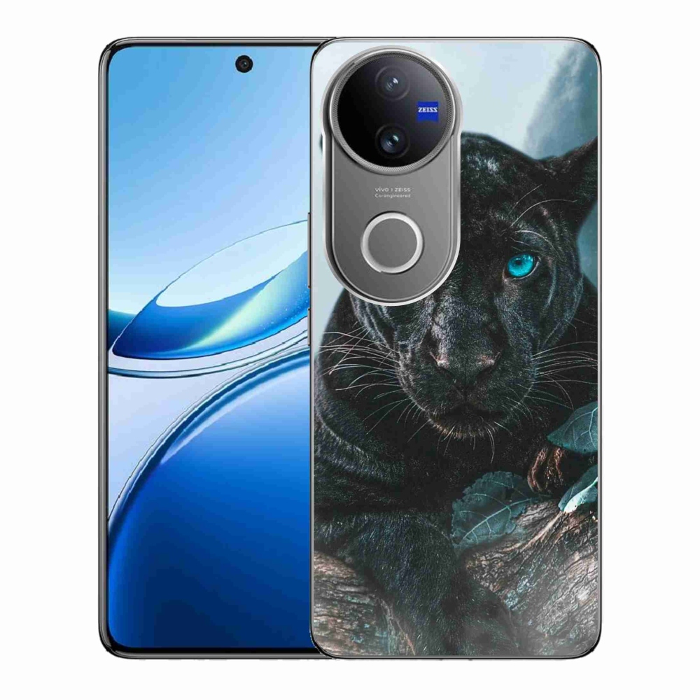 Gelový kryt mmCase na Vivo V50 5G - černý panter