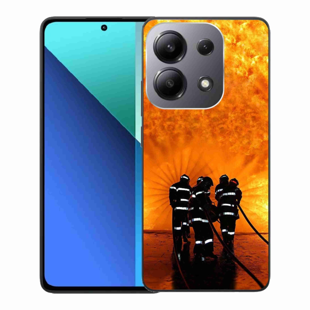 Gelový kryt mmCase na Xiaomi Redmi Note 13 - požár