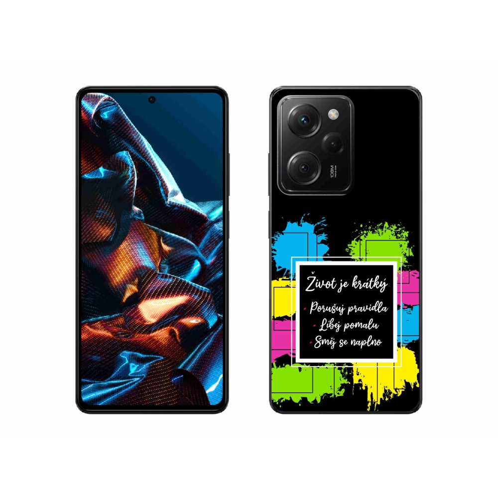 Gelový kryt mmCase na Xiaomi Poco X5 Pro 5G - citát 5 černé pozadí