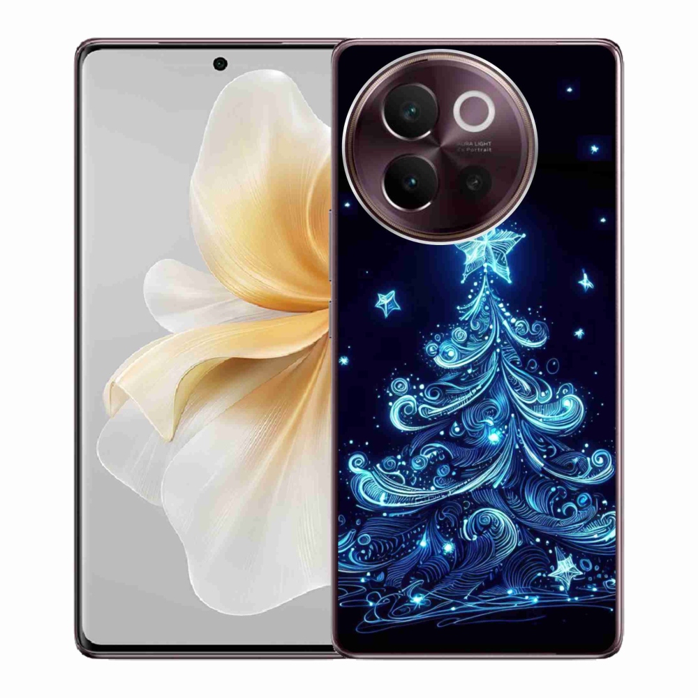 Gelový kryt mmCase na Vivo V40 Lite 5G - neonový vánoční stromek 4