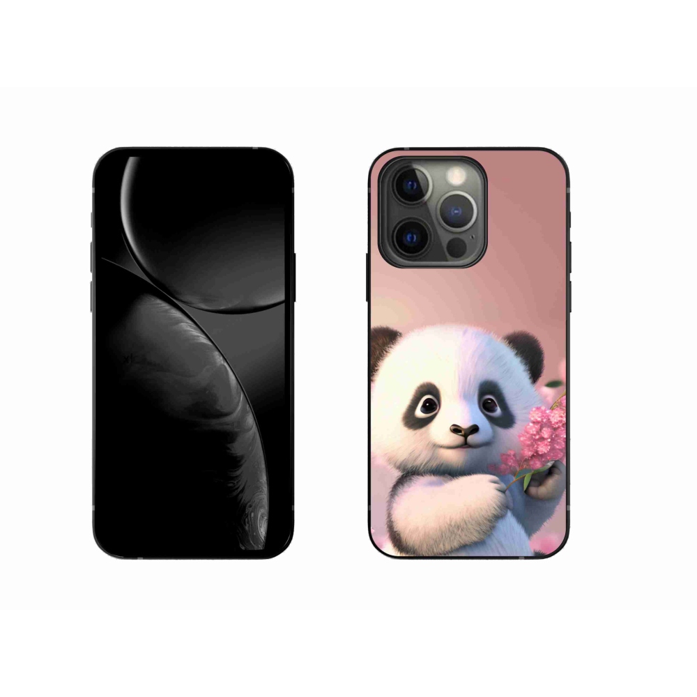 Gelový kryt mmCase na iPhone 13 Pro 6.1 - roztomilá panda
