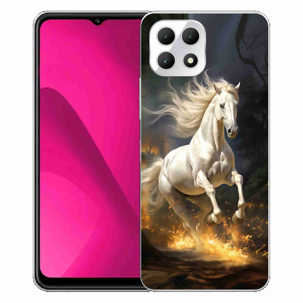 Gelový kryt mmCase na T-Mobile T Phone 2 - bílý kůň 2