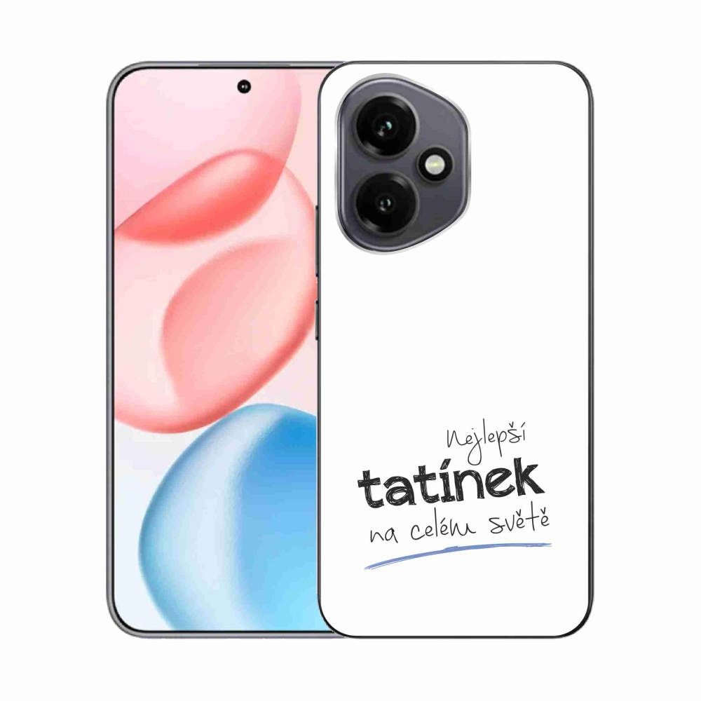 Gelový kryt mmCase na Honor 400 - nejlepší tatínek 4 bílé pozadí