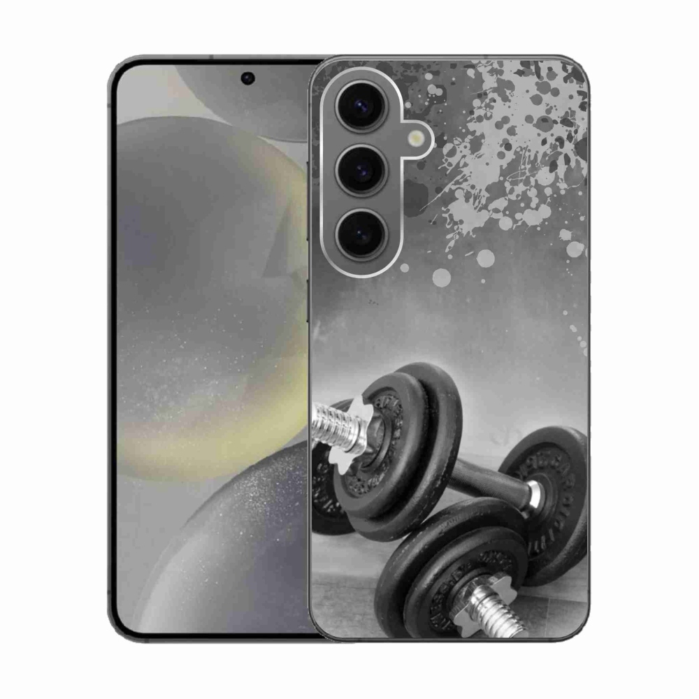 Gelový kryt mmCase na Samsung Galaxy S24 - činky 1