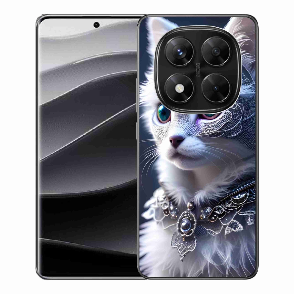 Gelový kryt mmCase na Xiaomi Redmi Note 14 Pro 5G/Poco X7 5G - bílá kočka