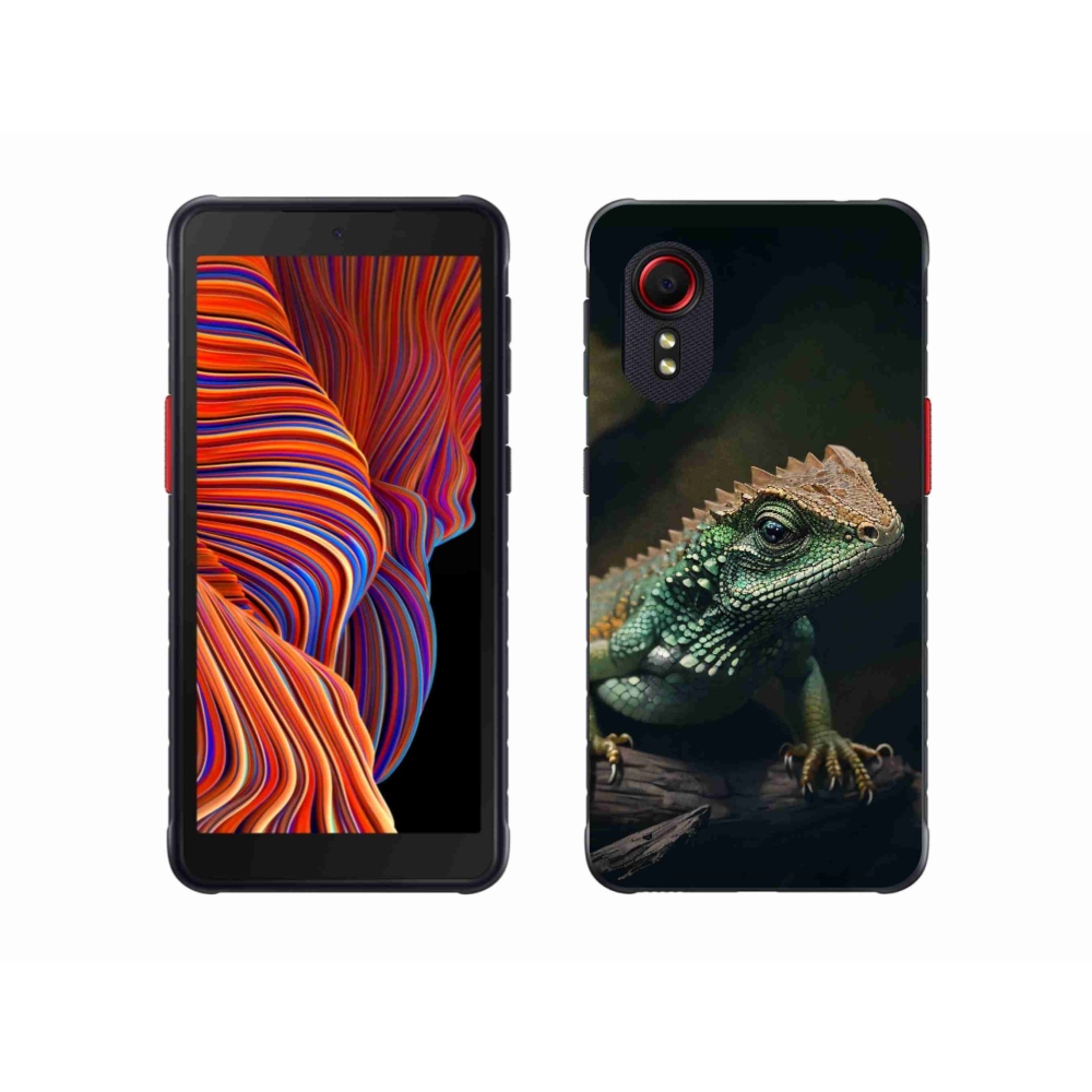 Gelový kryt mmCase na Samsung Galaxy Xcover 5 - ještěr