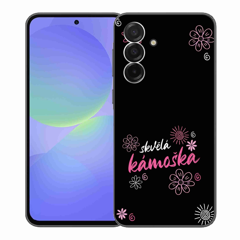 Gelový kryt mmCase na Samsung Galaxy A36 5G - skvělá kámoška černé pozadí