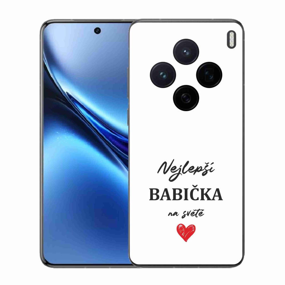 Gelový kryt mmCase na Vivo X200 5G - nejlepší babička 1 bílé pozadí