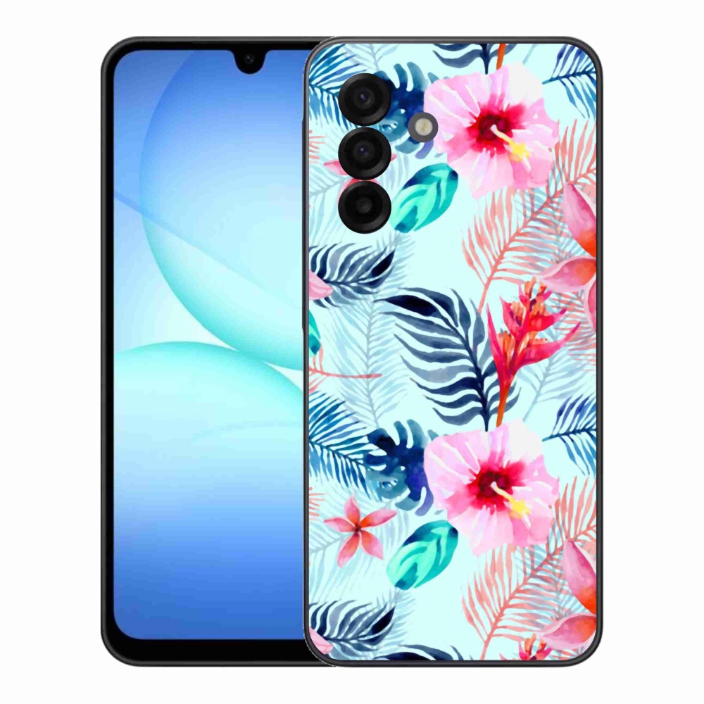 Gelový kryt mmCase na Samsung Galaxy A17 4G/5G - květiny