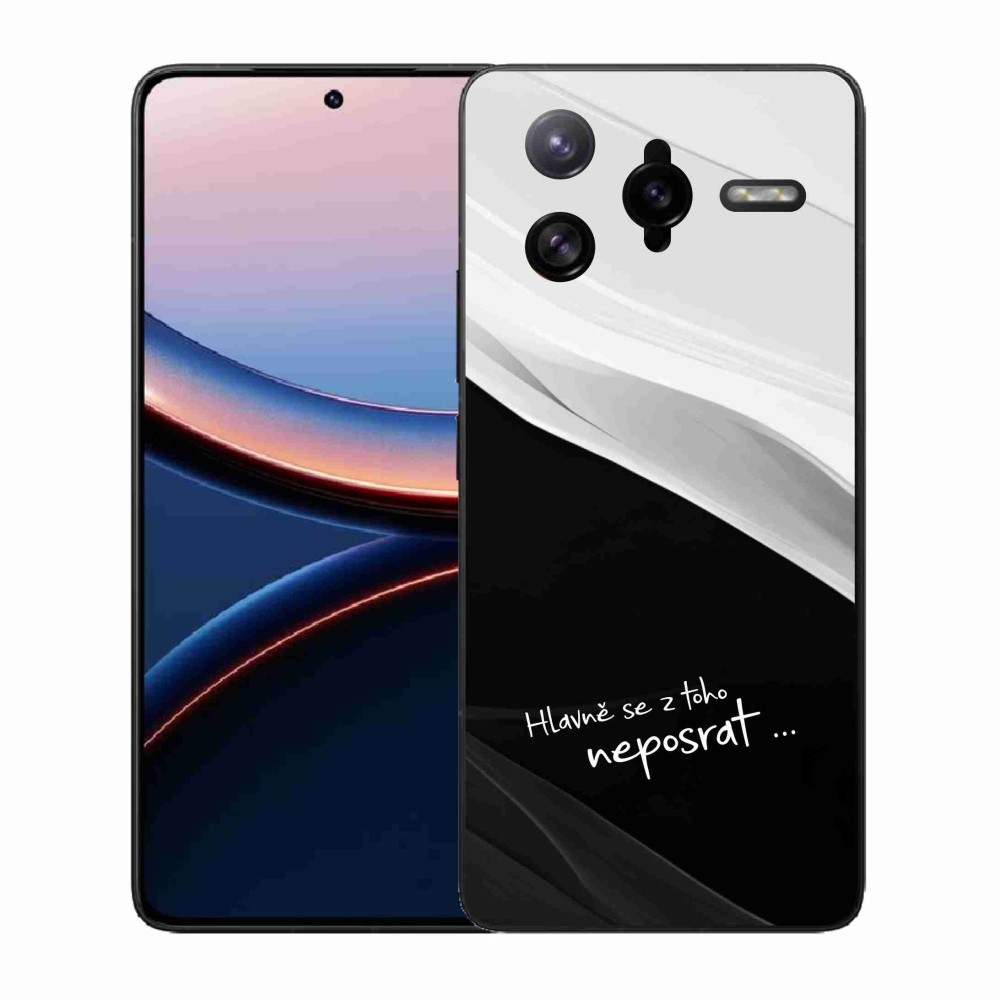 Gelový kryt mmCase na Xiaomi Poco F7 Ultra - vtipný text 13 černobílé pozadí