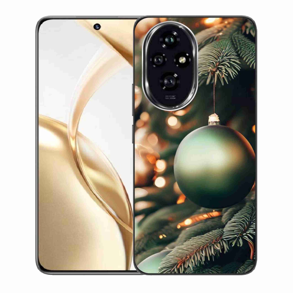 Gelový kryt mmCase na Honor 200 5G - vánoční ozdoby 1