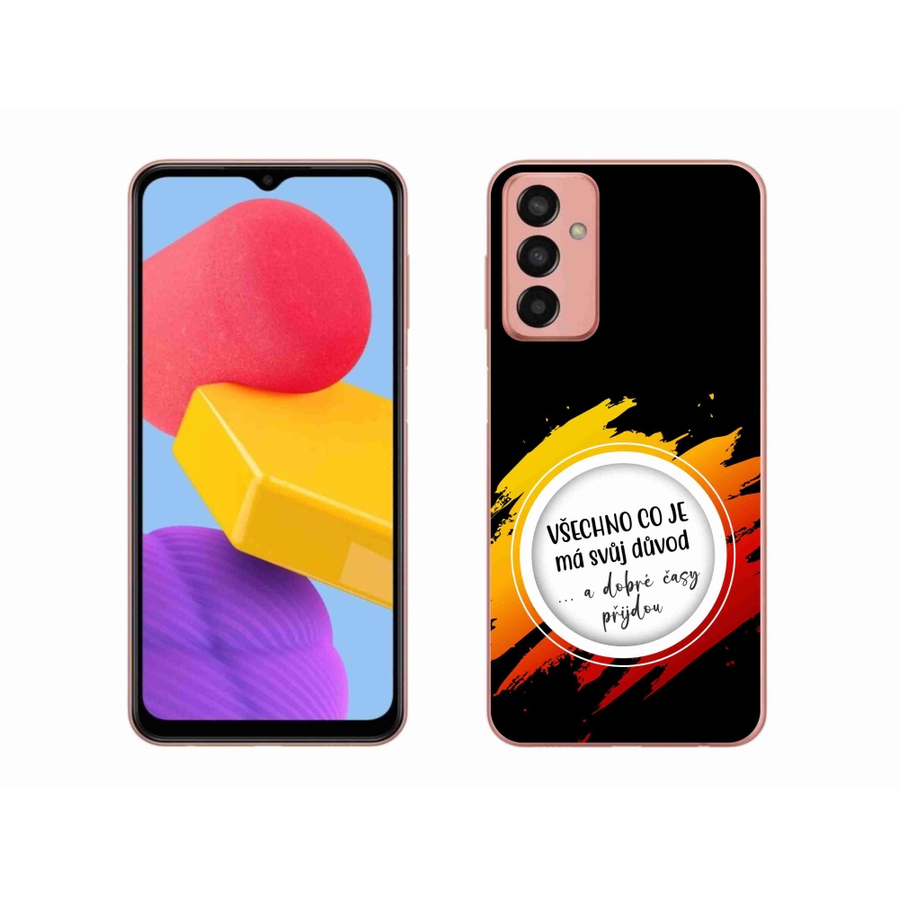 Gelový kryt mmCase na Samsung Galaxy M13 - citát 3 černé pozadí