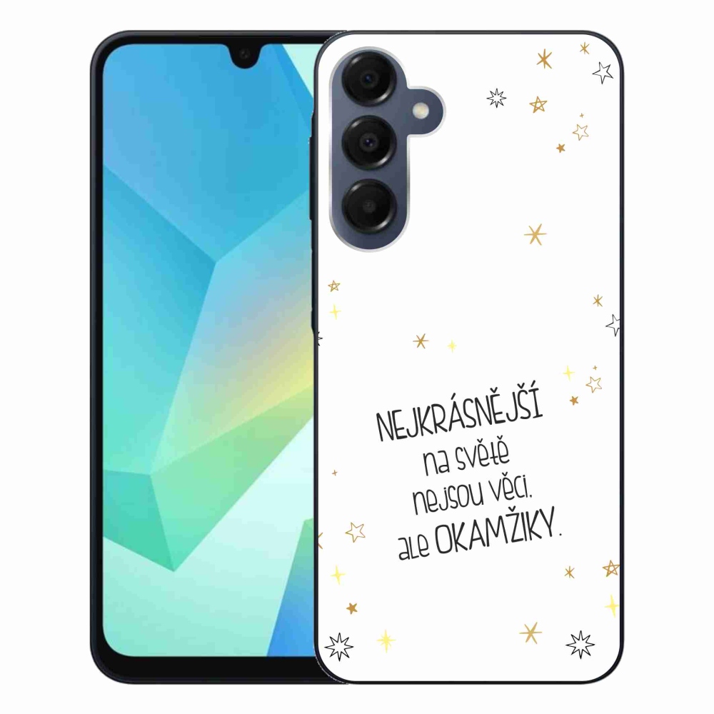 Gelový kryt mmCase na Samsung Galaxy A16 4G/5G - citát 4 bílé pozadí