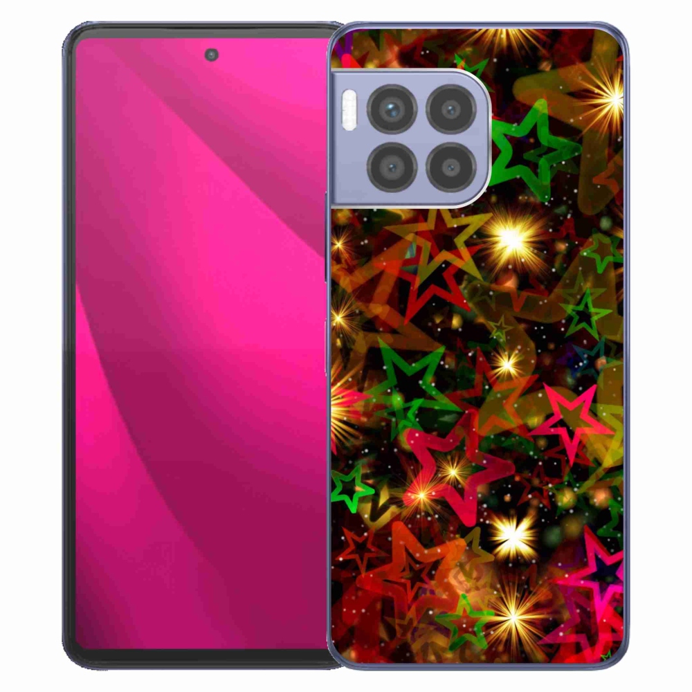 Gelový kryt mmCase na T-Mobile T Phone 2 Pro - barevné hvězdičky