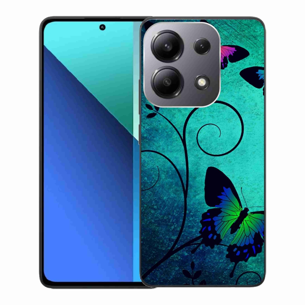 Gelový kryt mmCase na Xiaomi Redmi Note 13 - barevní motýli