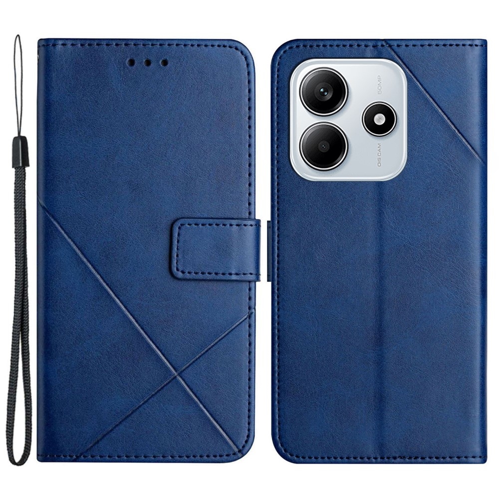 Line knížkové pouzdro na Xiaomi Redmi Note 14 5G - modré