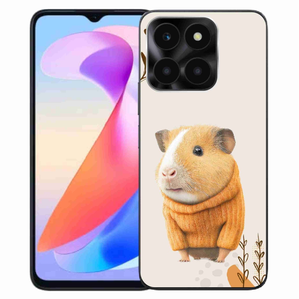 Gelový kryt mmCase na Honor X6a - morče ve svetru