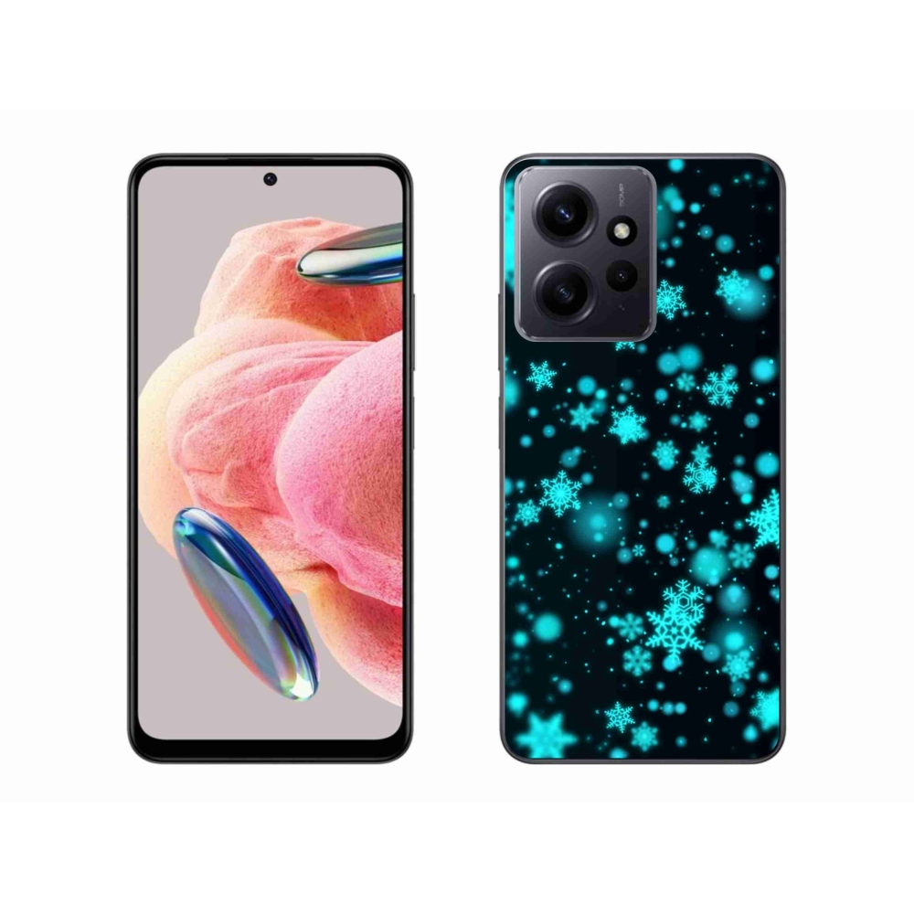 Gelový kryt mmCase na Xiaomi Redmi Note 12 4G - sněhové vločky 1