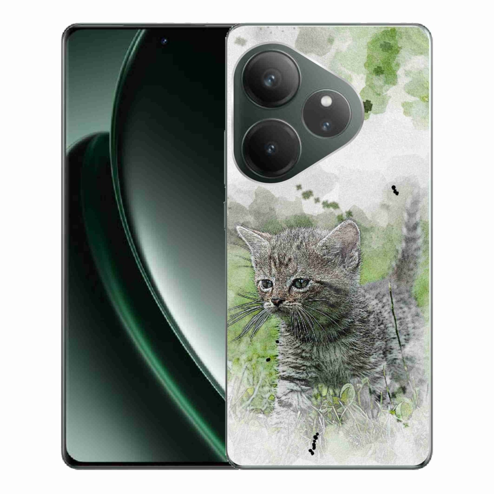Gelový kryt mmCase na Realme GT 6 5G/GT 6T 5G - roztomilé kotě 1