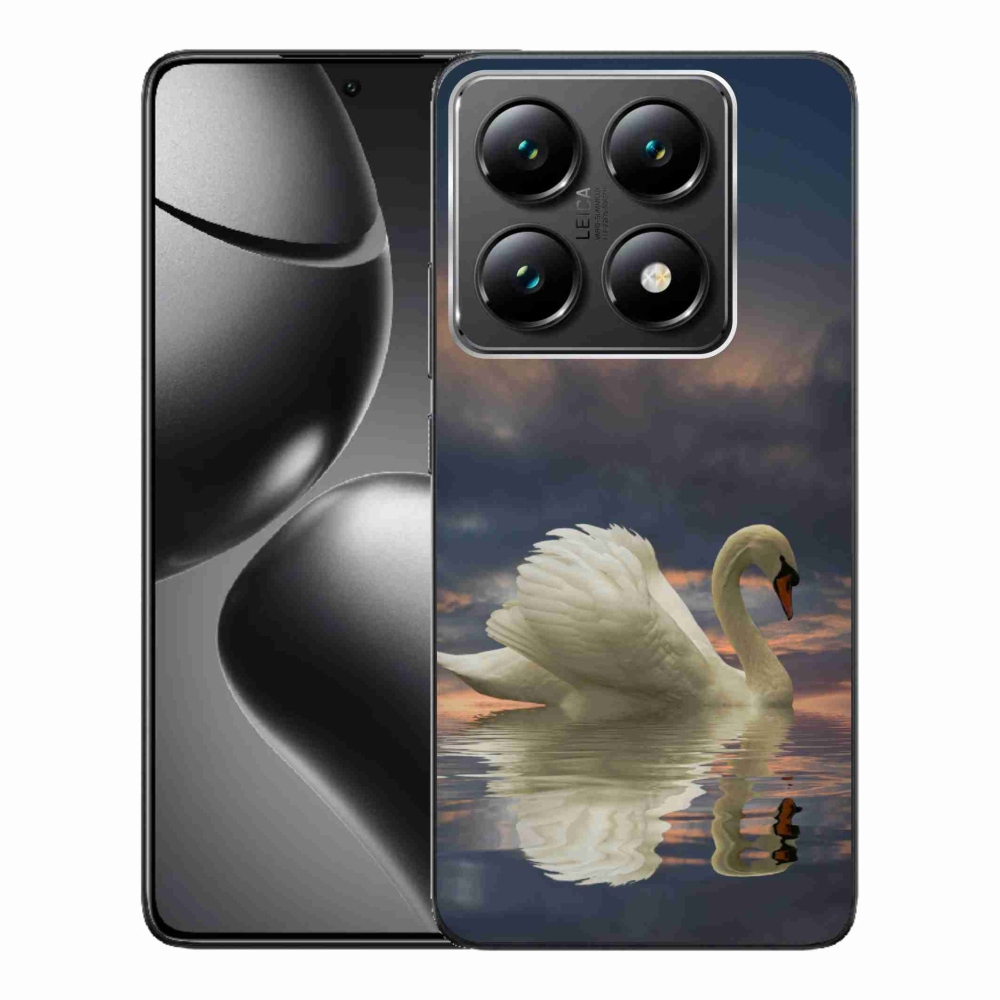 Gelový kryt mmCase na Xiaomi 14T Pro - labuť