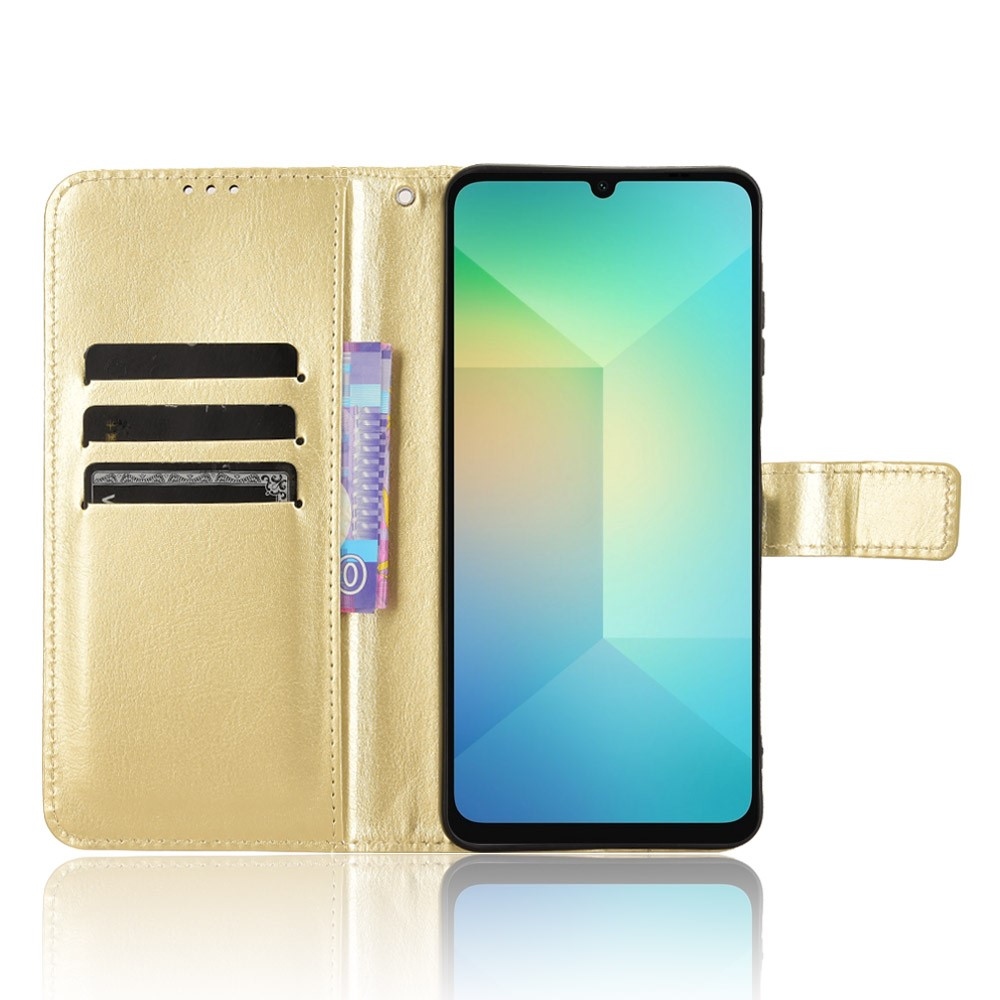Crazy knížkové pouzdro na Samsung Galaxy A06 4G - zlaté