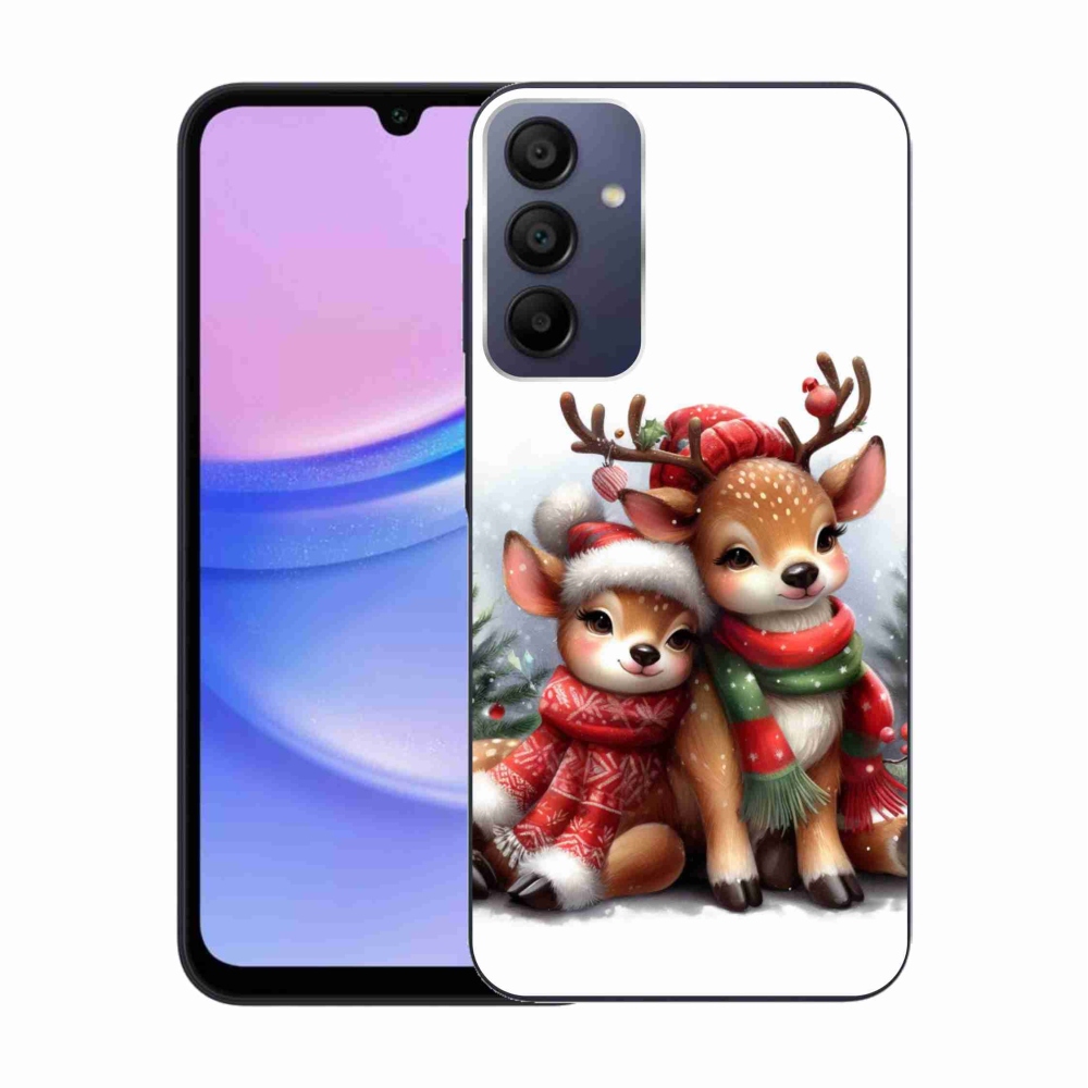 Gelový kryt mmCase na Samsung Galaxy A15 4G/5G - vánoční sobi
