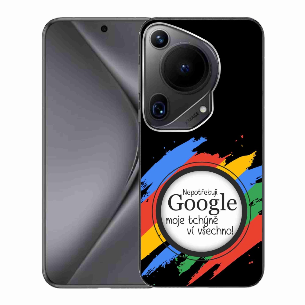Gelový kryt mmCase na Huawei Pura 70 Ultra - tchýně ví všechno černé pozadí