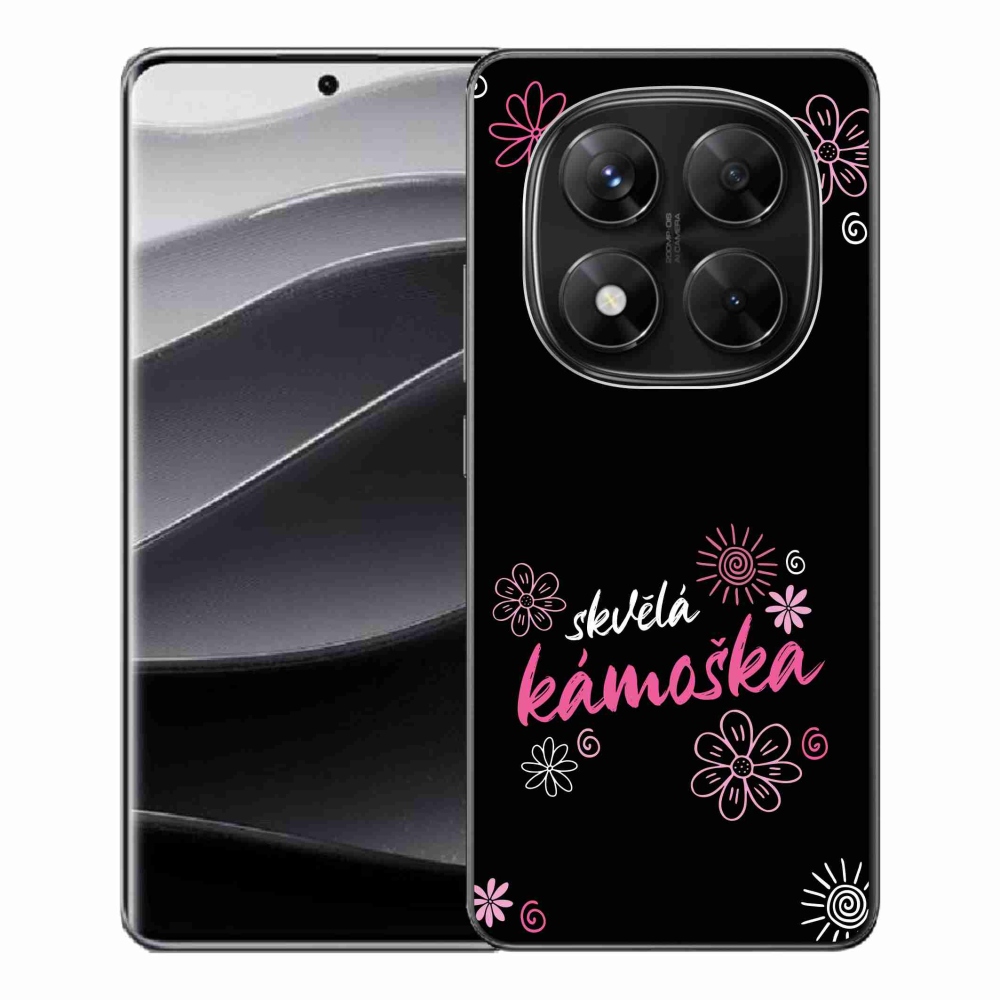 Gelový kryt mmCase na Xiaomi Redmi Note 14 Pro 5G/Poco X7 5G - skvělá kámoška černé pozadí