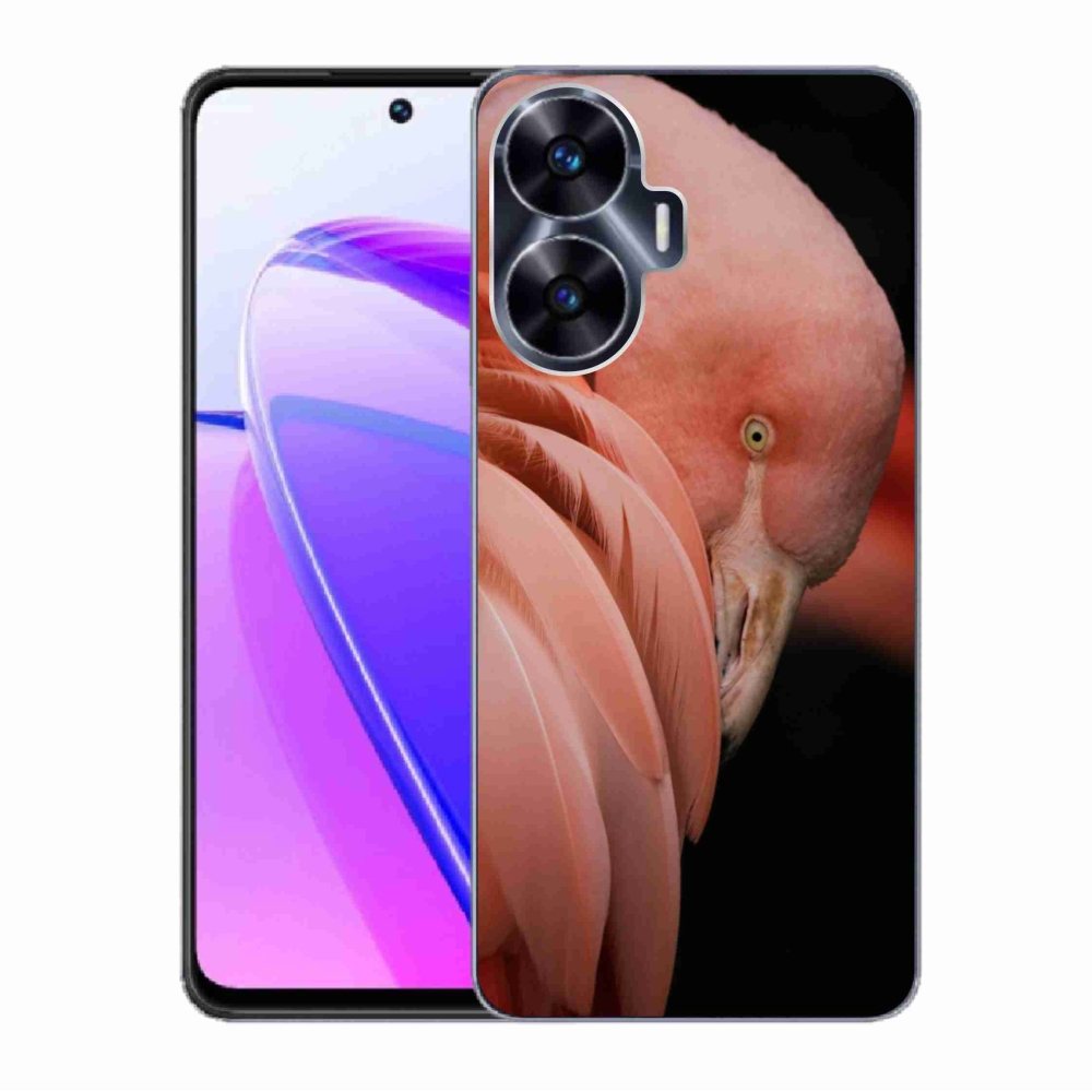 Gelový kryt mmCase na Realme C55 - plameňák 3