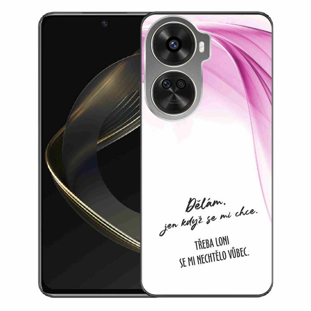 Gelový kryt mmCase na Huawei Nova 12 SE - vtipný text 12 bílé pozadí