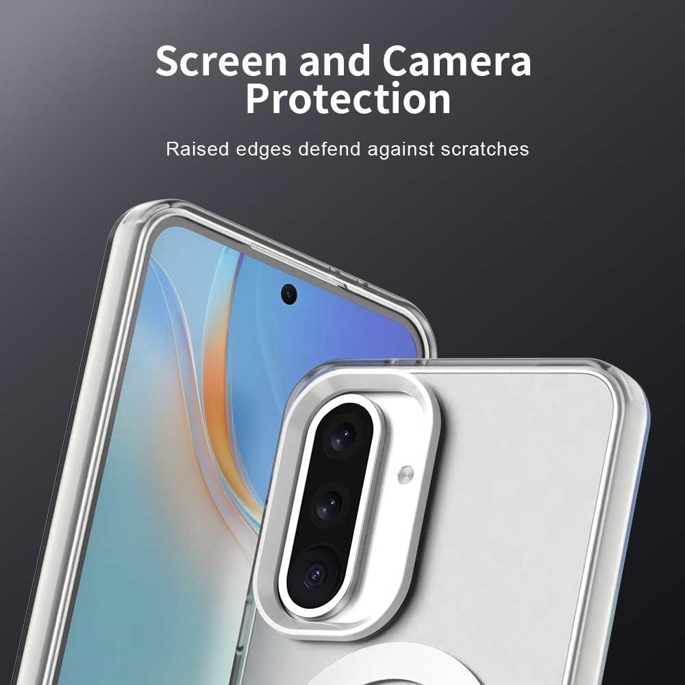 Candy gelový obal s MagSafe na Samsung Galaxy A36 5G/A56 5G - bílý