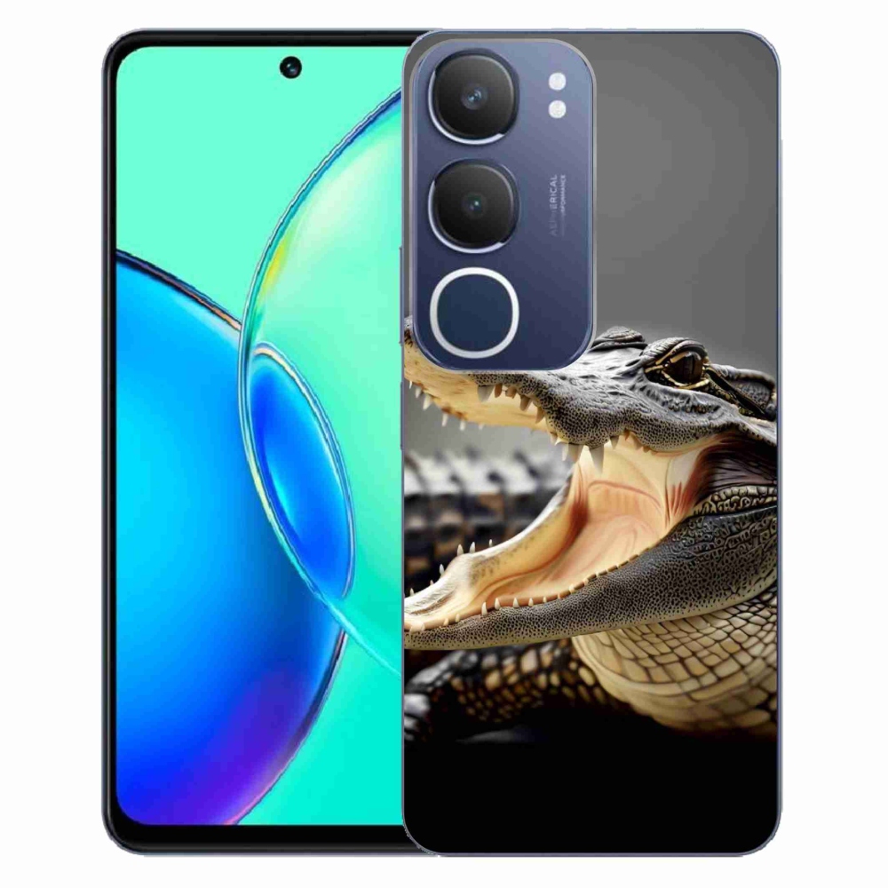 Gelový kryt mmCase na Vivo Y19s - krokodýl