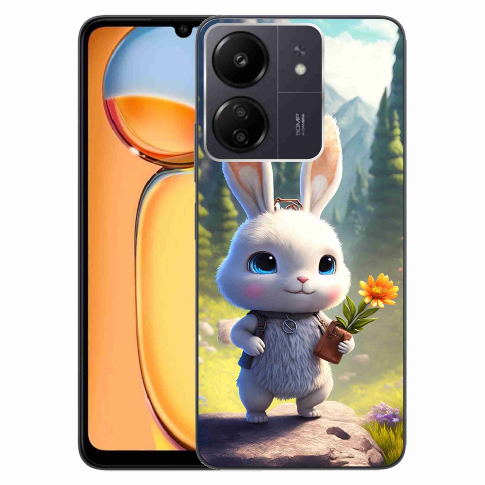 Gelový kryt mmCase na Xiaomi Poco C65/Redmi 13C - roztomilý králíček