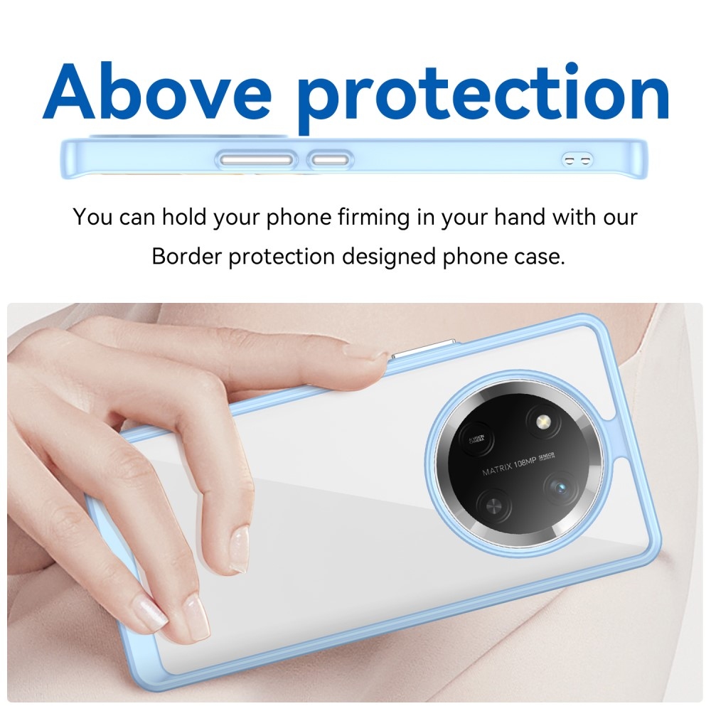 Gelový obal s pevnými zády na Honor Magic 7 Lite 5G - modrý