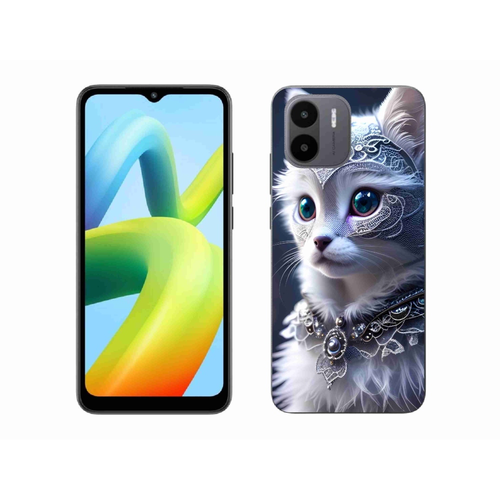 Gelový kryt mmCase na Xiaomi Redmi A1/Redmi A2 - bílá kočka