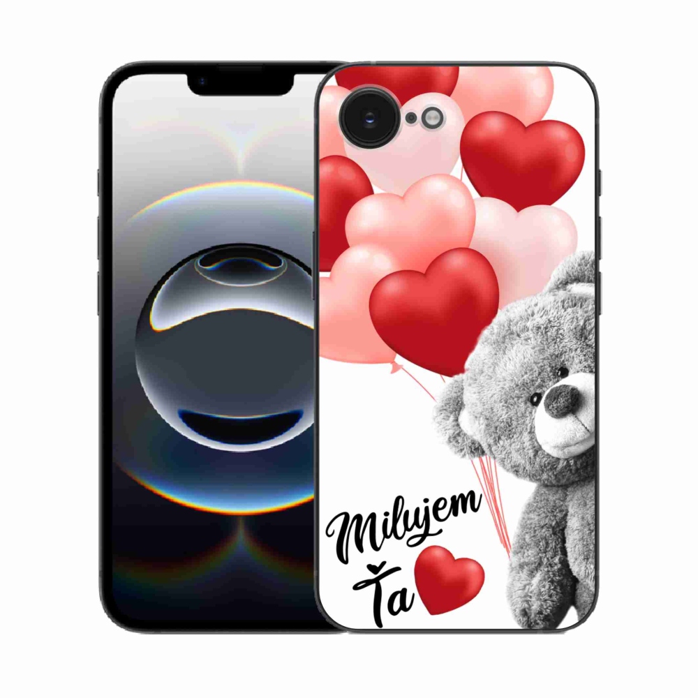 Gelový kryt mmCase na iPhone 16e - milujem Ťa sk